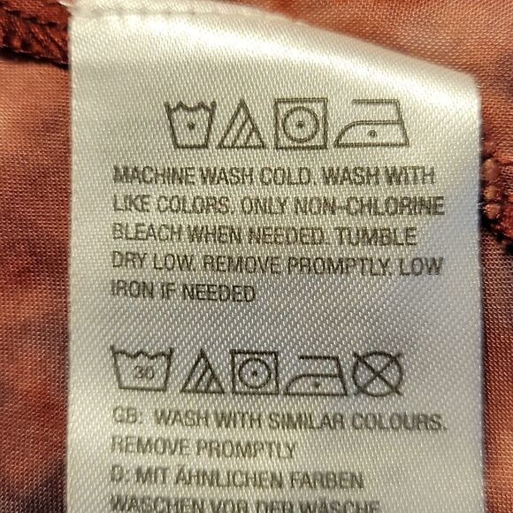 NWOT LOGO by Lori Goldstein Woven Tie-Dye Vest with Print Cotton Panels Sz M - Picture 10 of 12